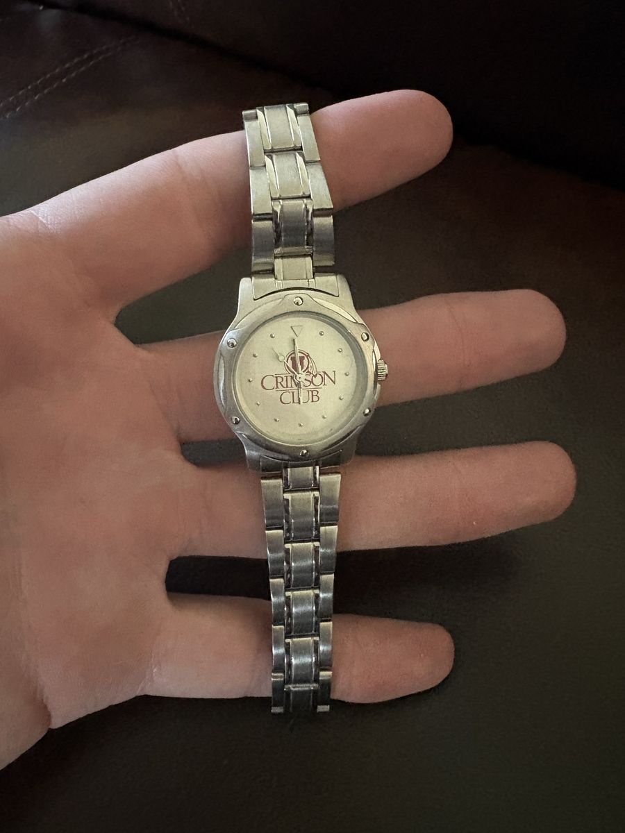Crimson Club Watch – Silver Tone