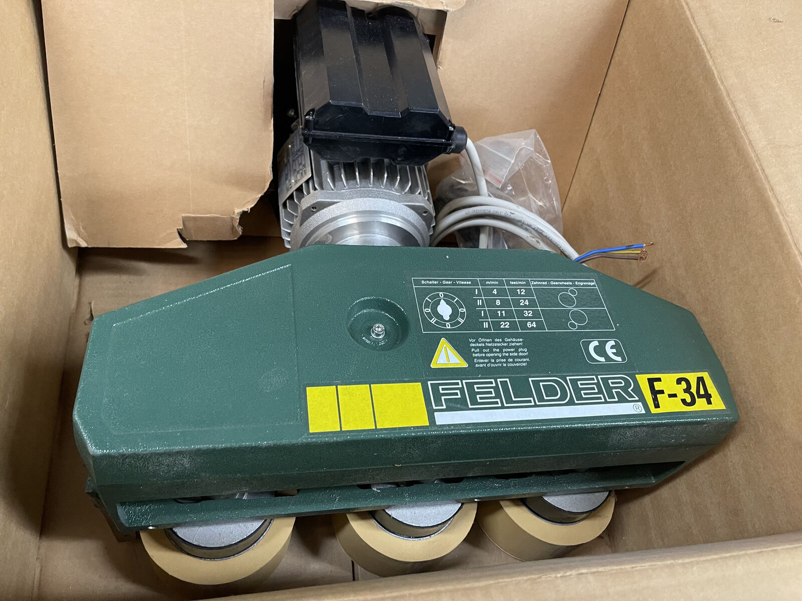 New Felder F 34 Power Feeder + Tilting Bracket