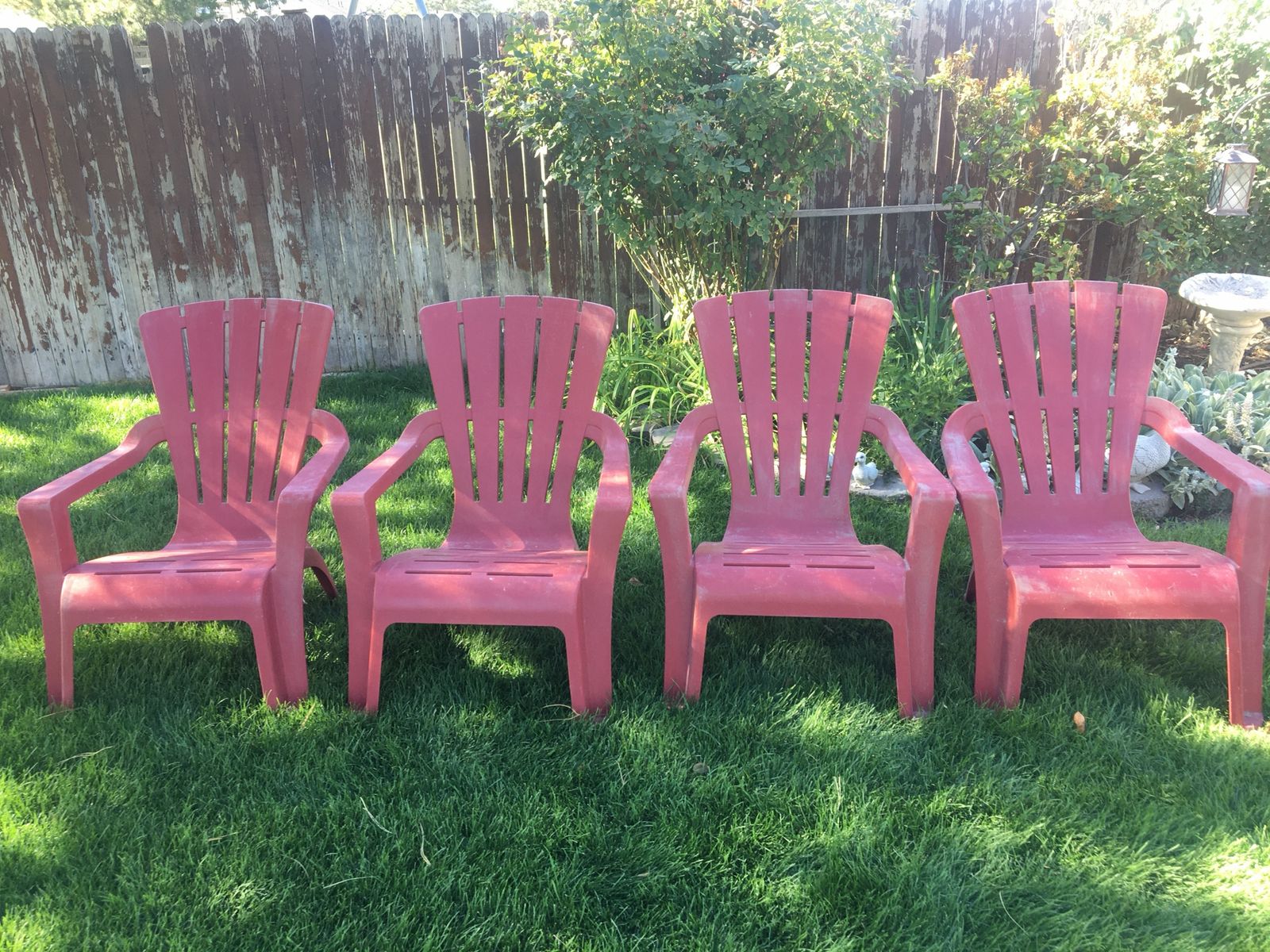 Set of 5 Adirondack chairs