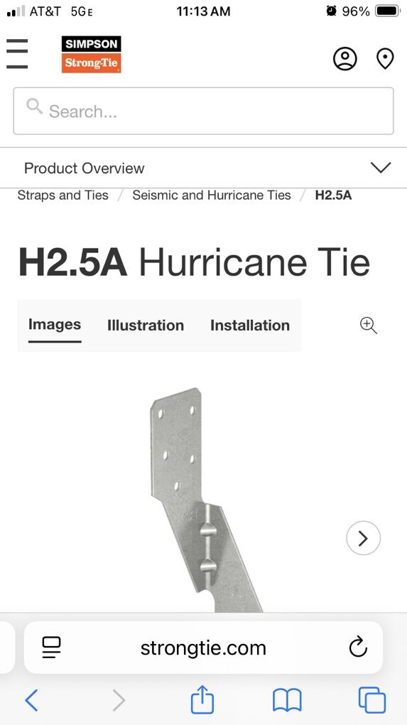 Simpson Storng Tie - Hurricane Tie
