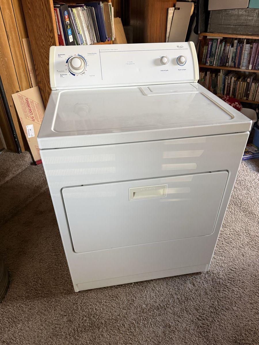 Whirlpool White Electric Dryer Heavy Duty Commercial Quality