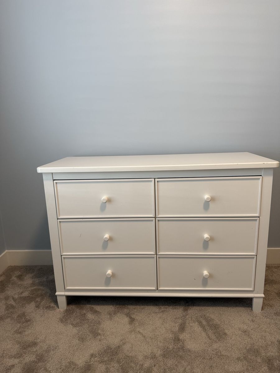 Dresser- white in color