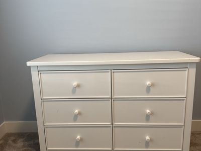 Dresser- white in color