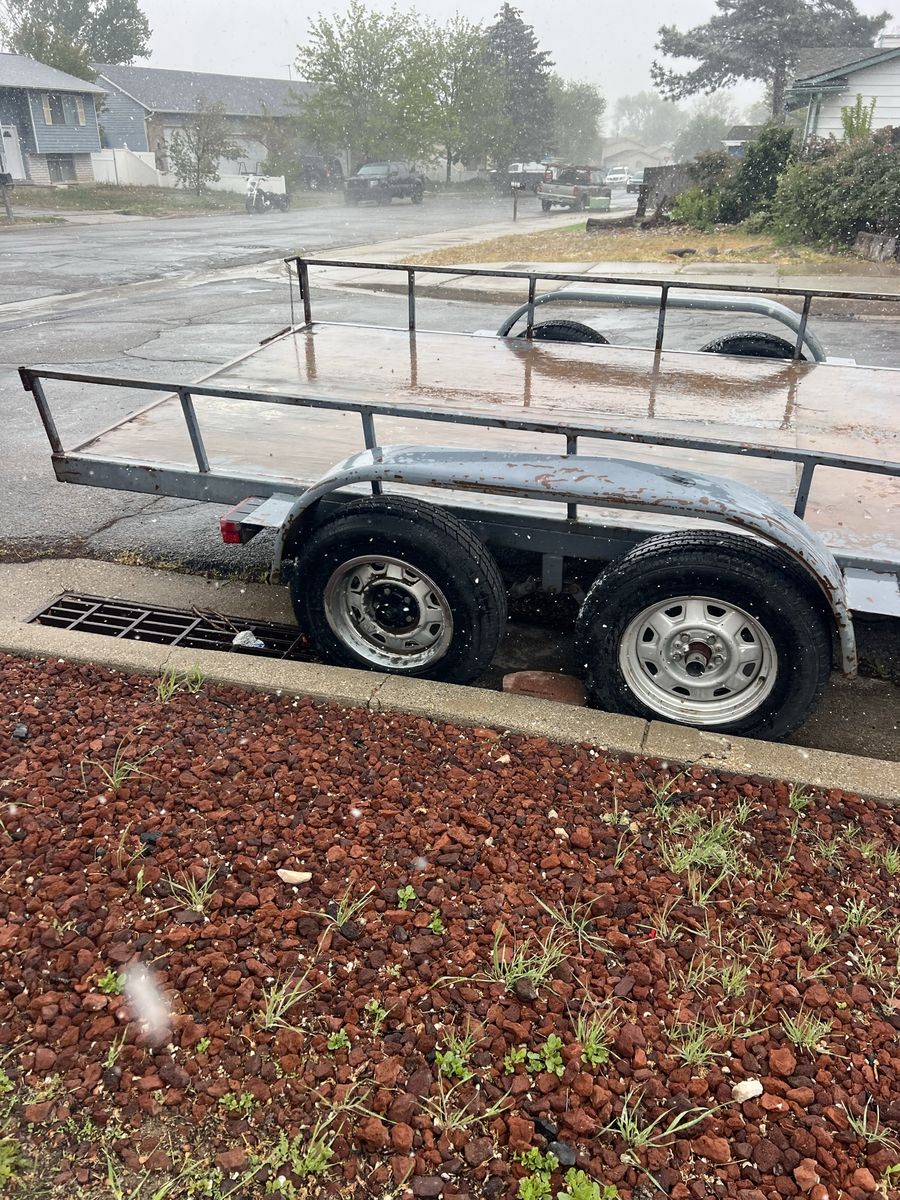 Dual axle trailer 7 x 14