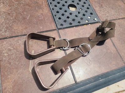 Adjustable heavy poly webbing with stirrups