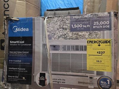 Midea SmartCool 25,000 BTU Window Air Conditioner MAW25S2ZWT - 1,500 Sq Ft Coverage