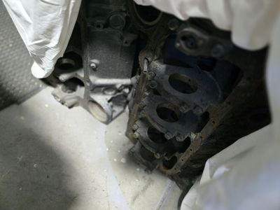 327 SBC chevy engine block