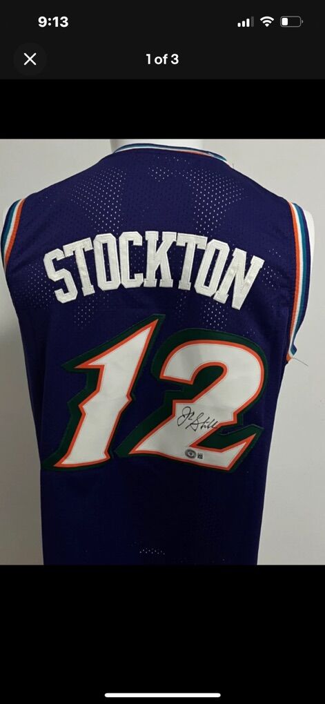 John Stockton Autograph NBA Utah Jazz Auto Jersey