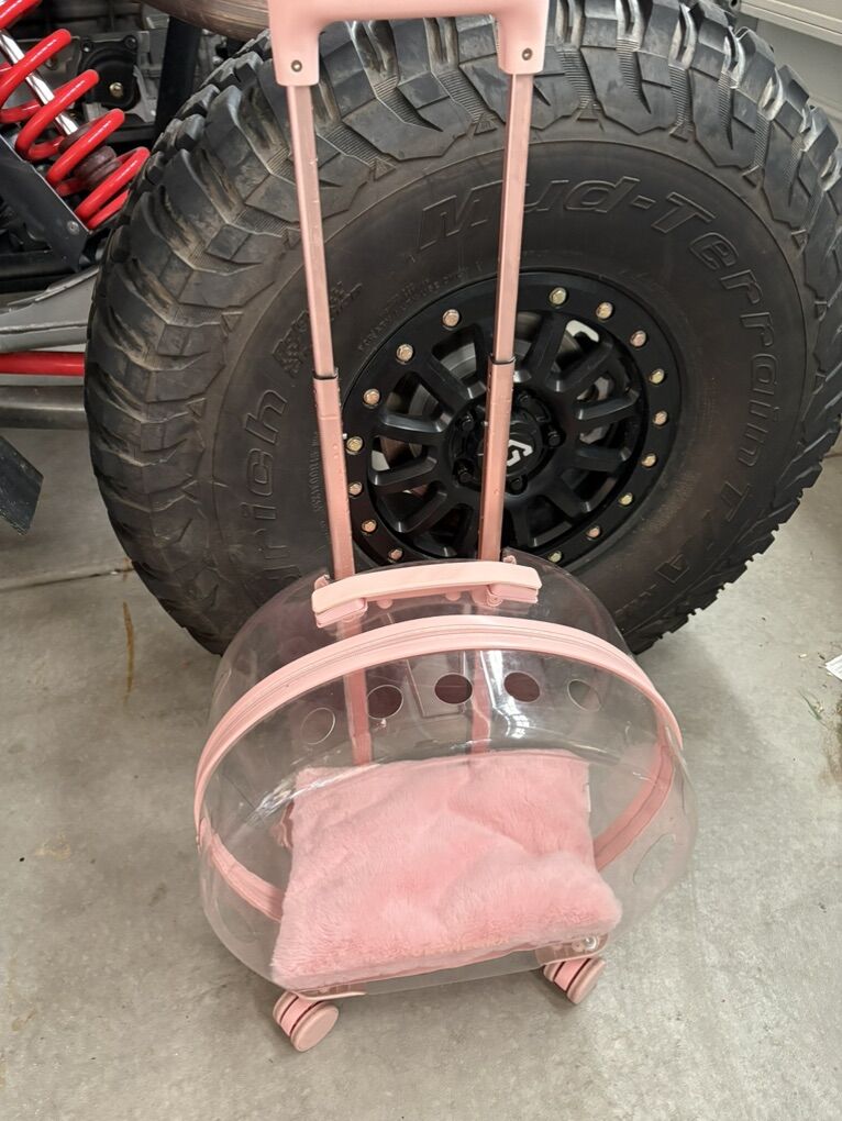 Rolling Pet Trolly Pink