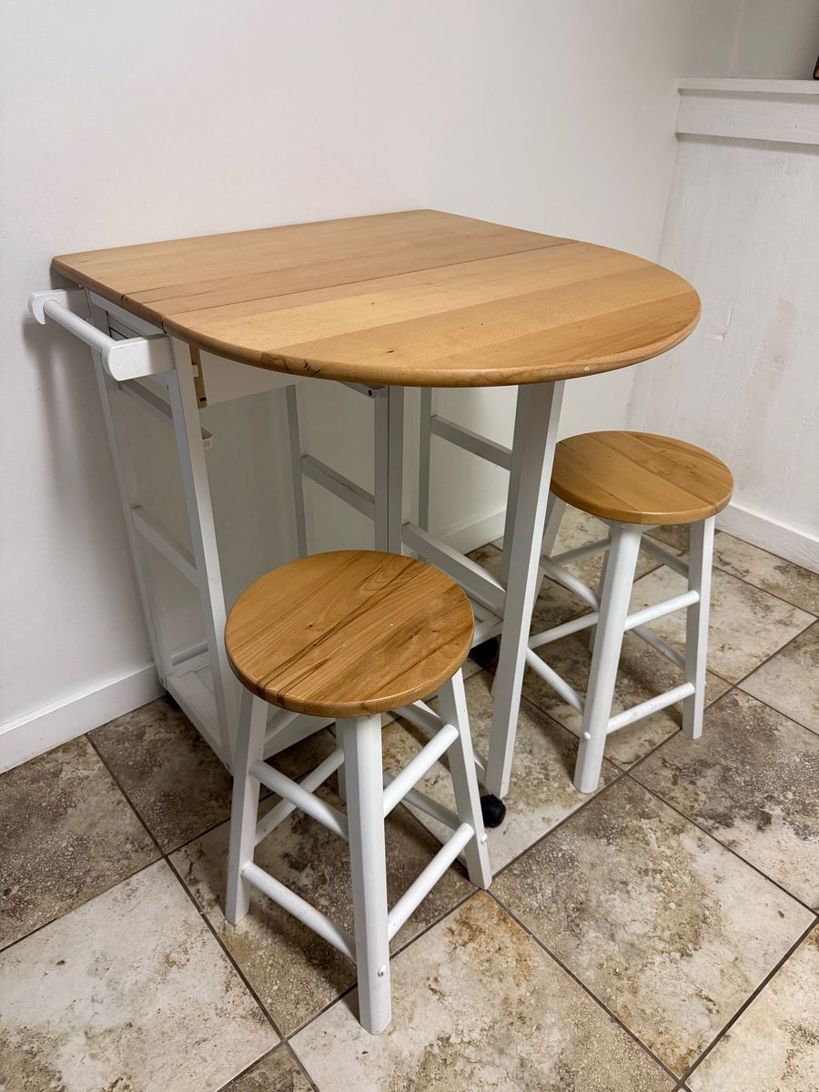 Foldable Dinette Table and Stools - OBO