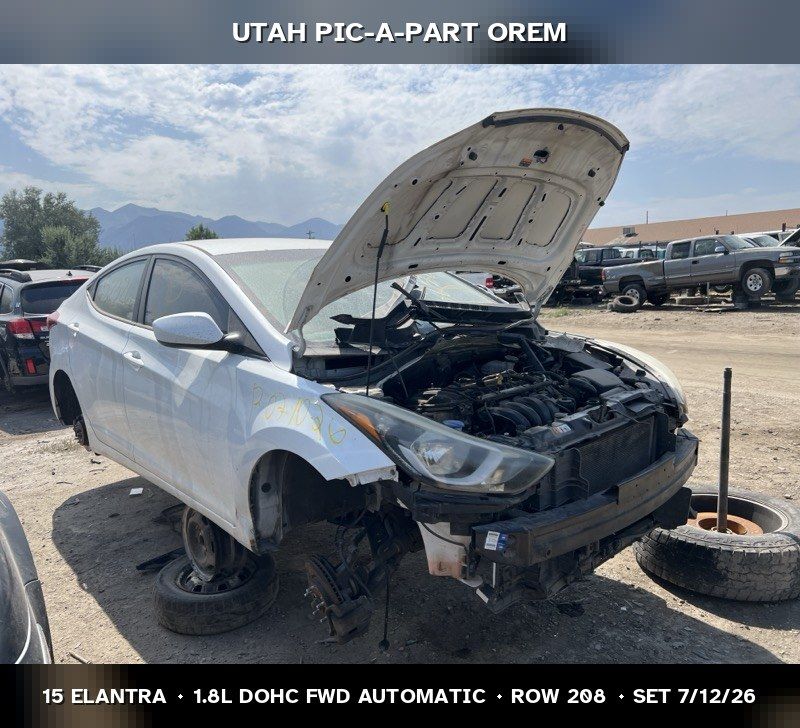 2015 Hyundai Elantra Parts - UTPAP Orem