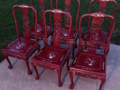 Antique Chinese Qing Dynasty Rosewood Chairs