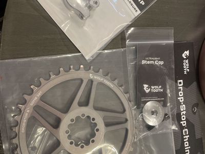 Wolf Tooth 38t Chainring And Silver Accents (new)