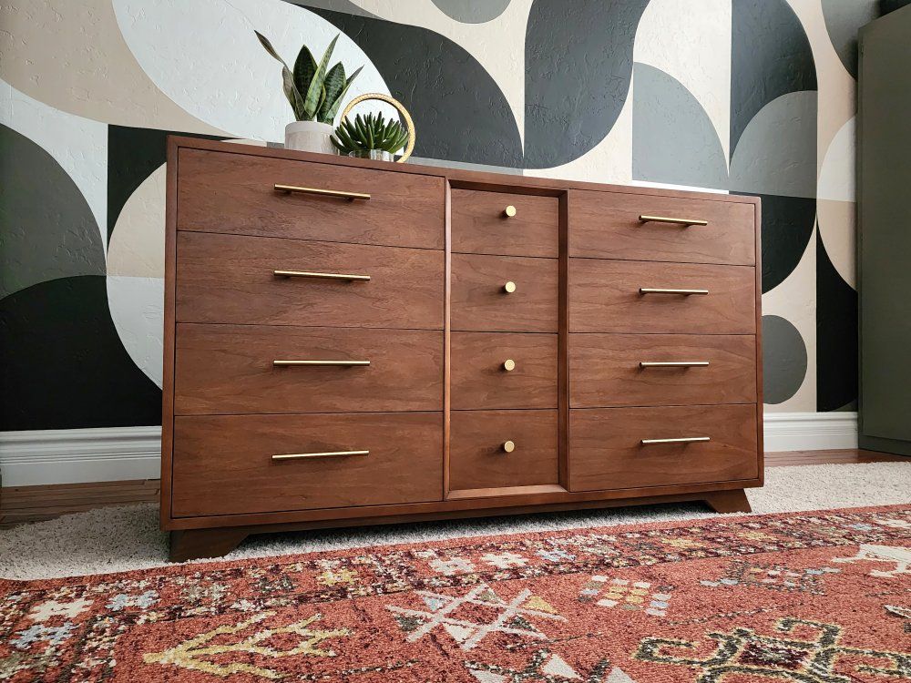 Stunning Walnut Authentic MCM Dresser