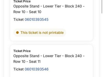4 tickets Fifa 2026 round of 32