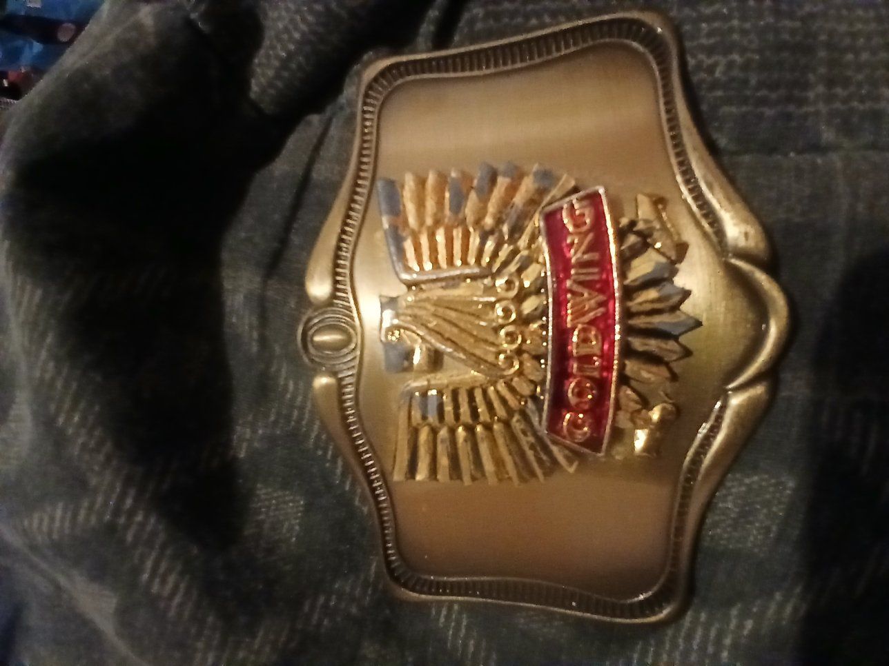 Vintage 1978 Honda Gold Wing motorcycle beltbuckle