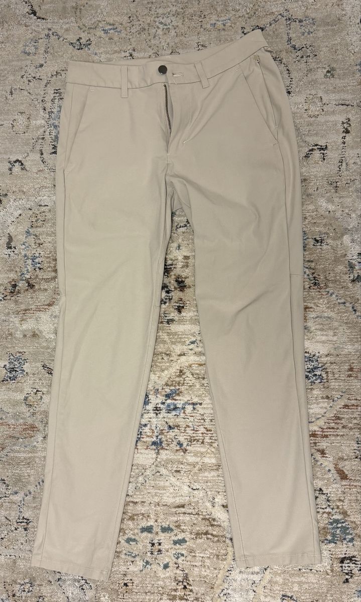 Tan ABC Lululemon Pants