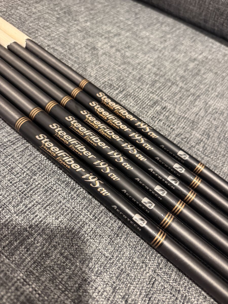Aerotech SteelFiber Private Reserve i95CW Stiff Iron Shaft Set 5-PW 0.355T Taper Tip Pulls