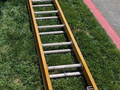 R.D. Werner Co. Inc. Bell System E24 Extension Ladder - Vintage Industrial Tool
