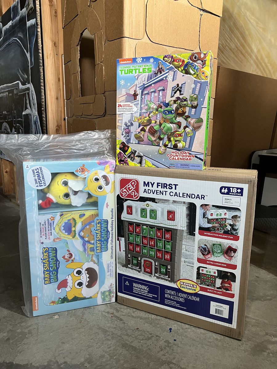 NEW: Baby Shark, Step 2, Ninja Turtle Christmas Advent Calendars