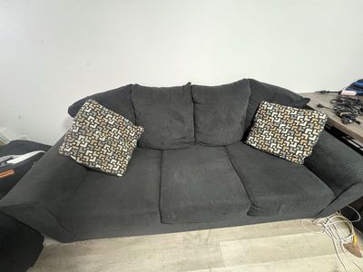 NEED GONE! 2 Piece Black Couch Set