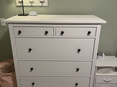 IKEA Hemnes White Wood 6-Drawer Chest Dresser Storage Bedroom Furniture