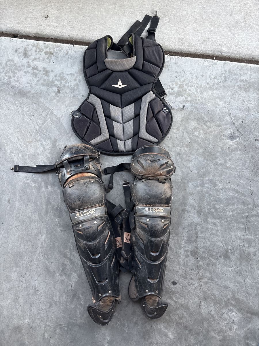 All-Star chest protector and shin guards