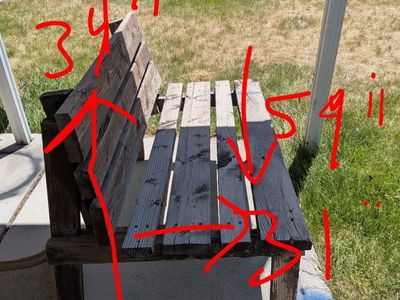 wooden bench