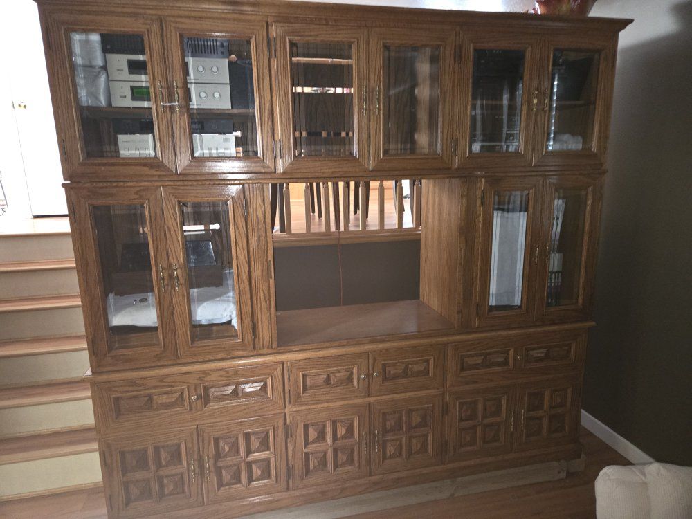bookcase/ entertainment center