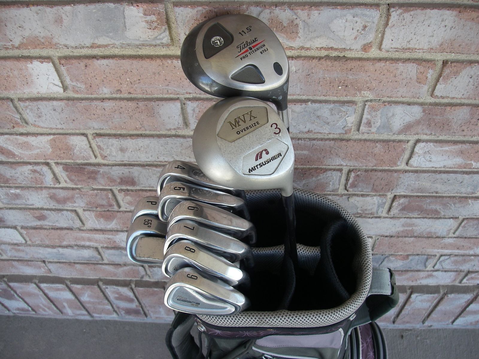 Short Womens Lady King Cobra SS O/S Golf Clubs Set, Graphite, Titleist Driver, Callaway Bag, Junior, Youth, 61"-64" JR,  RH