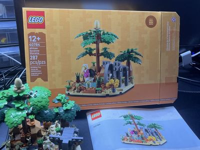 LEGO 40784 African Savanna Diorama Complete Set with Box & Manual