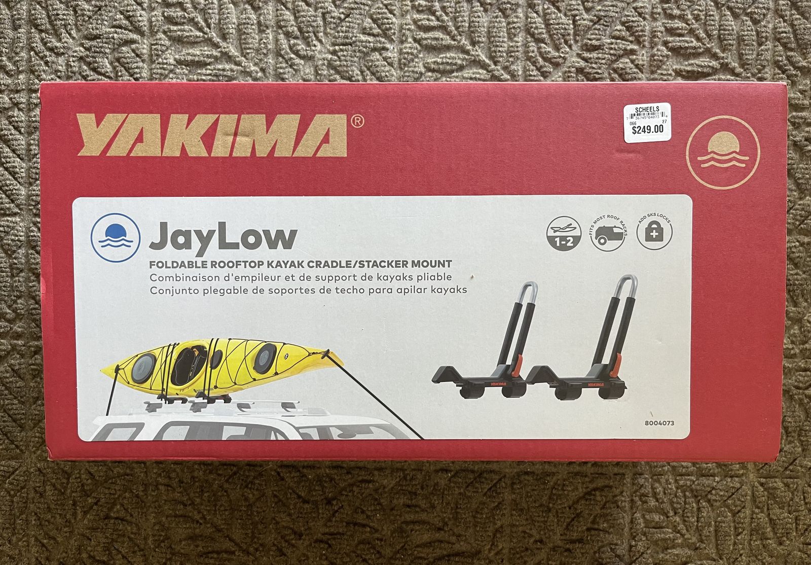 Yakima JayLow Kayak Rack Mount (Brand New)