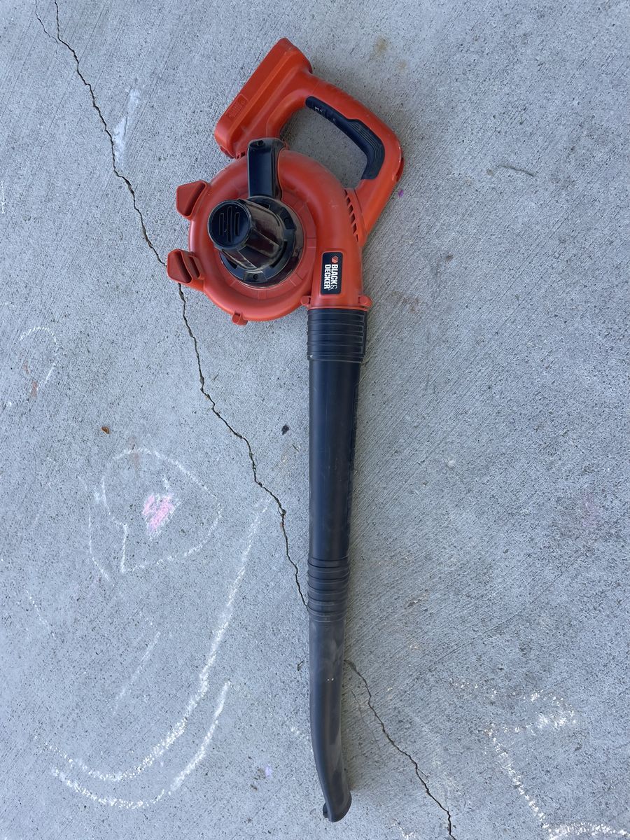 BLACK+DECKER LSW221 20V MAX Lithium-Ion Cordless Electric Leaf Blower, Orange/Black