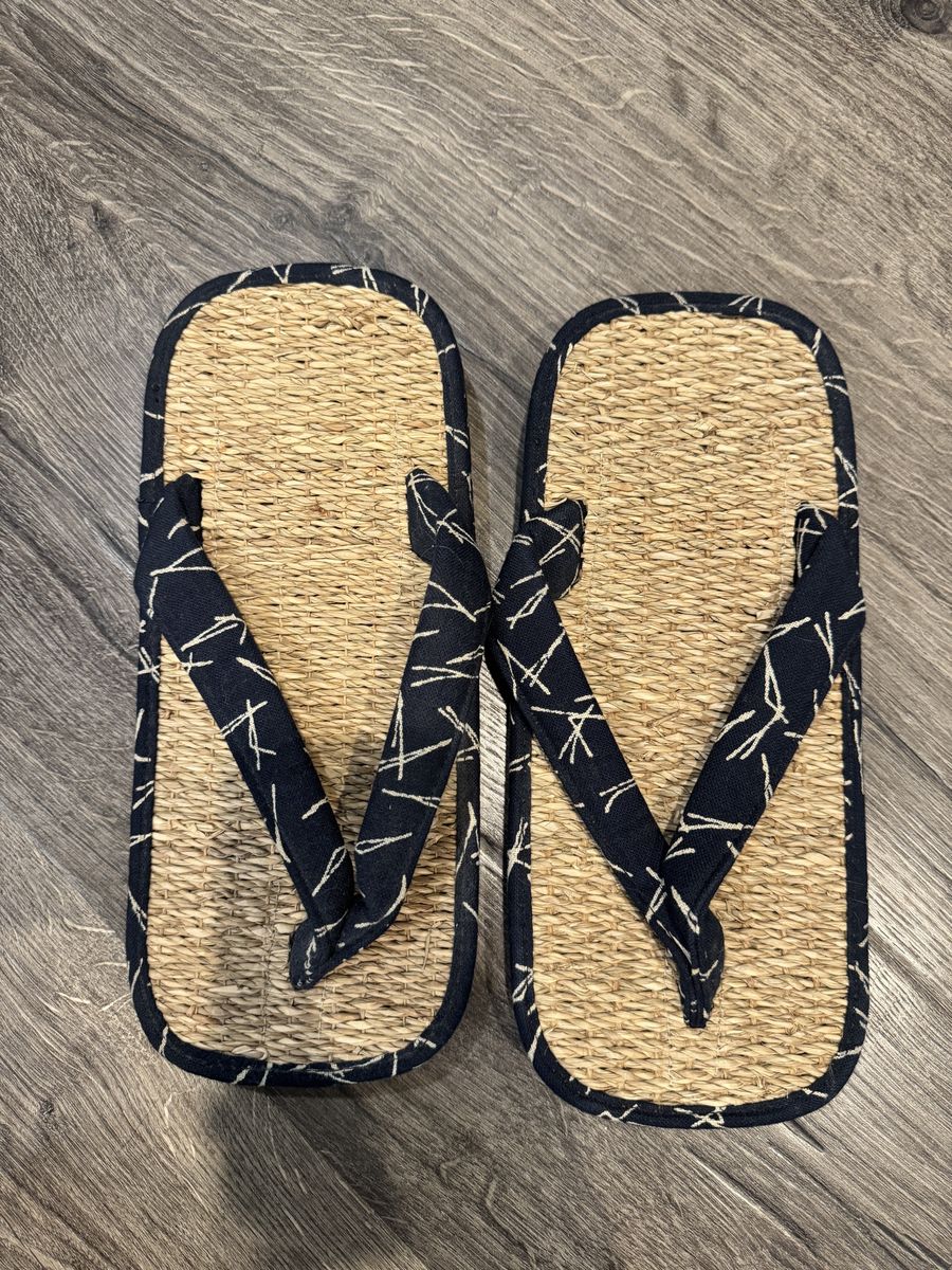 Hand Woven Tatami Japanese Slippers Brand New