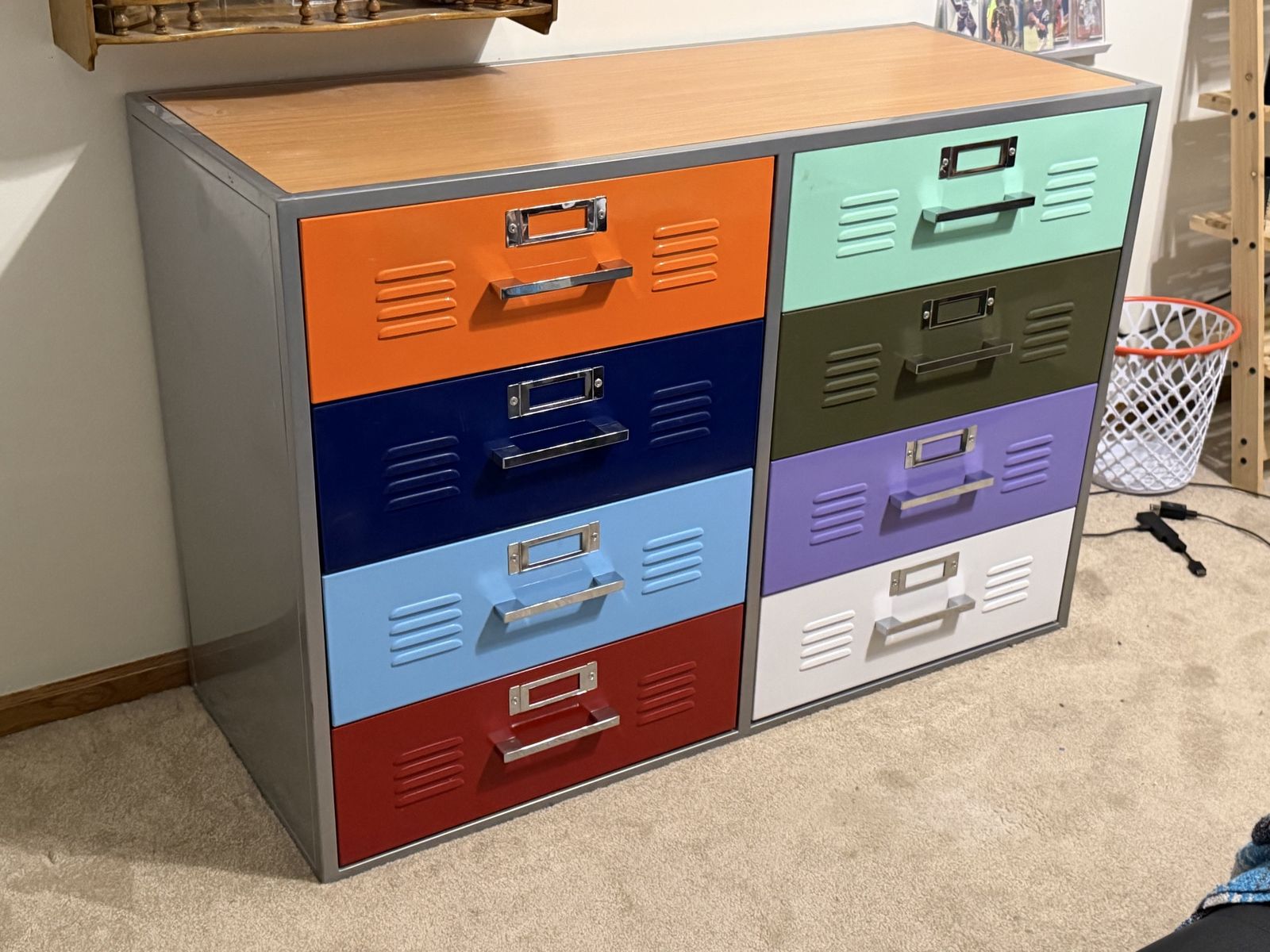 Dresser metal sports locker style