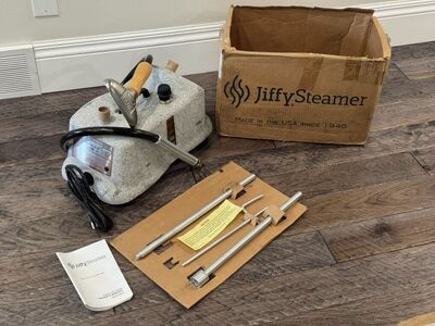 Jiffy Steamer J-4000 Pro-Line Commercial Garment Clothing Steamer Wood Metal Steamer Head