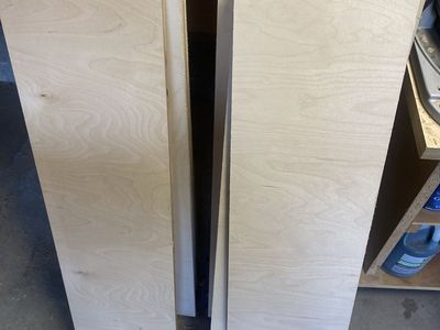 Birch plywood in 2 sizes - 36 panels