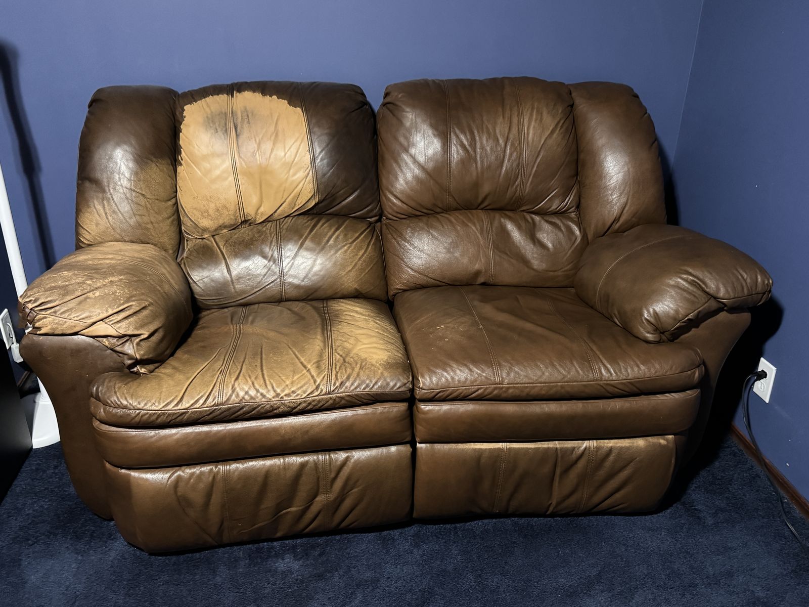 FREE - loveseat/double recliner