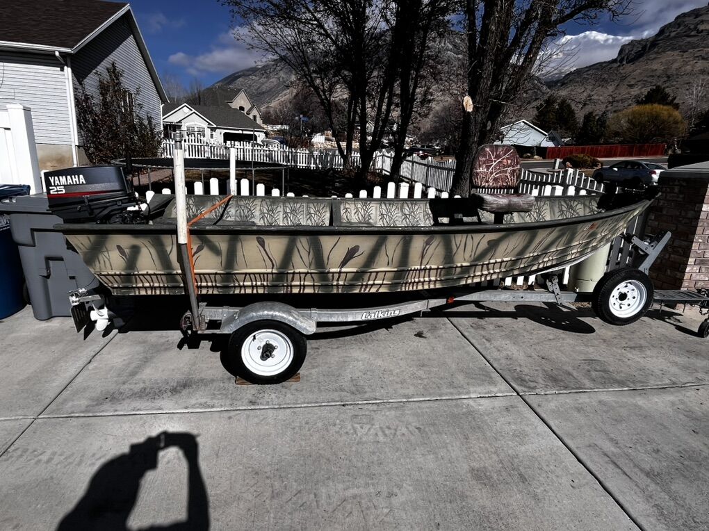 14 Foot Kalamath Boat With Motor & Trailer