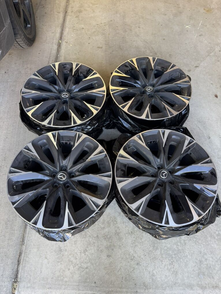 4) Mazda OEM 21 Wheels With TPMS