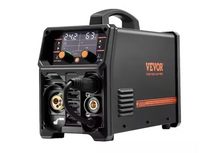 VEVOR MIG Welder 200A Synergic Mig Welding Machine 4-in-1 Gas MIG/Flux Core MIG/Stick/Lift TIG 220V Multi-Process Welder