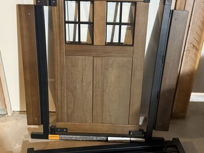 Evenflo Barn Door Walk-Thru Safety Gate - Wood & Metal