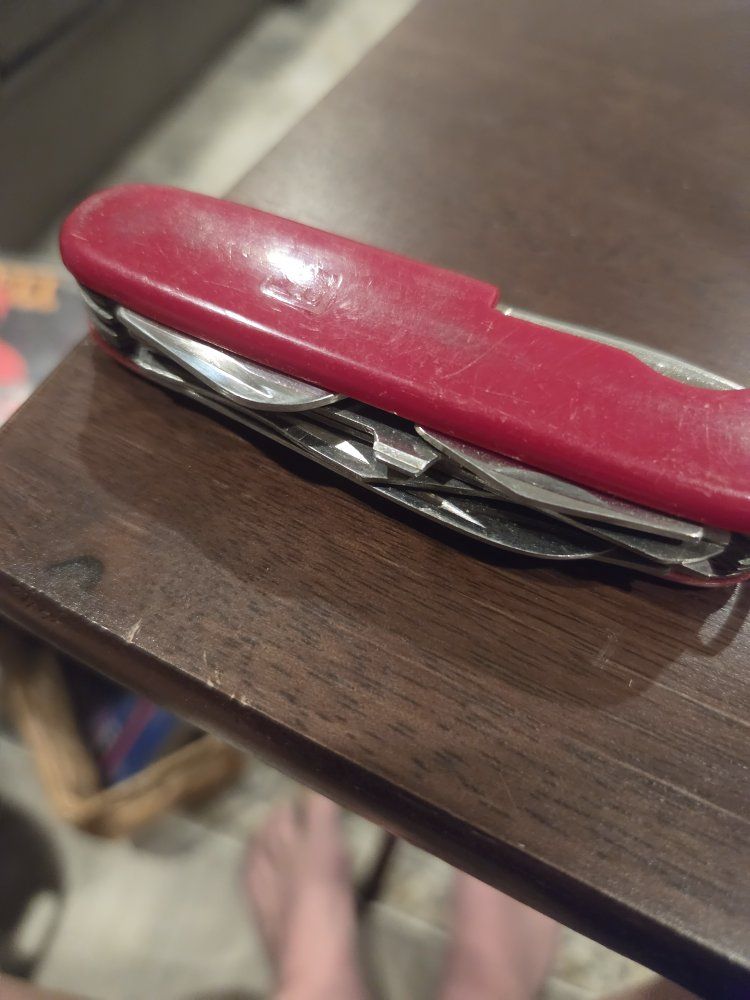 Swiss Army Knife Multi-tool, Red - Several Tools Included