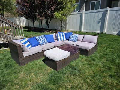 8 piece UV resistant outdoor sectional $450 obo