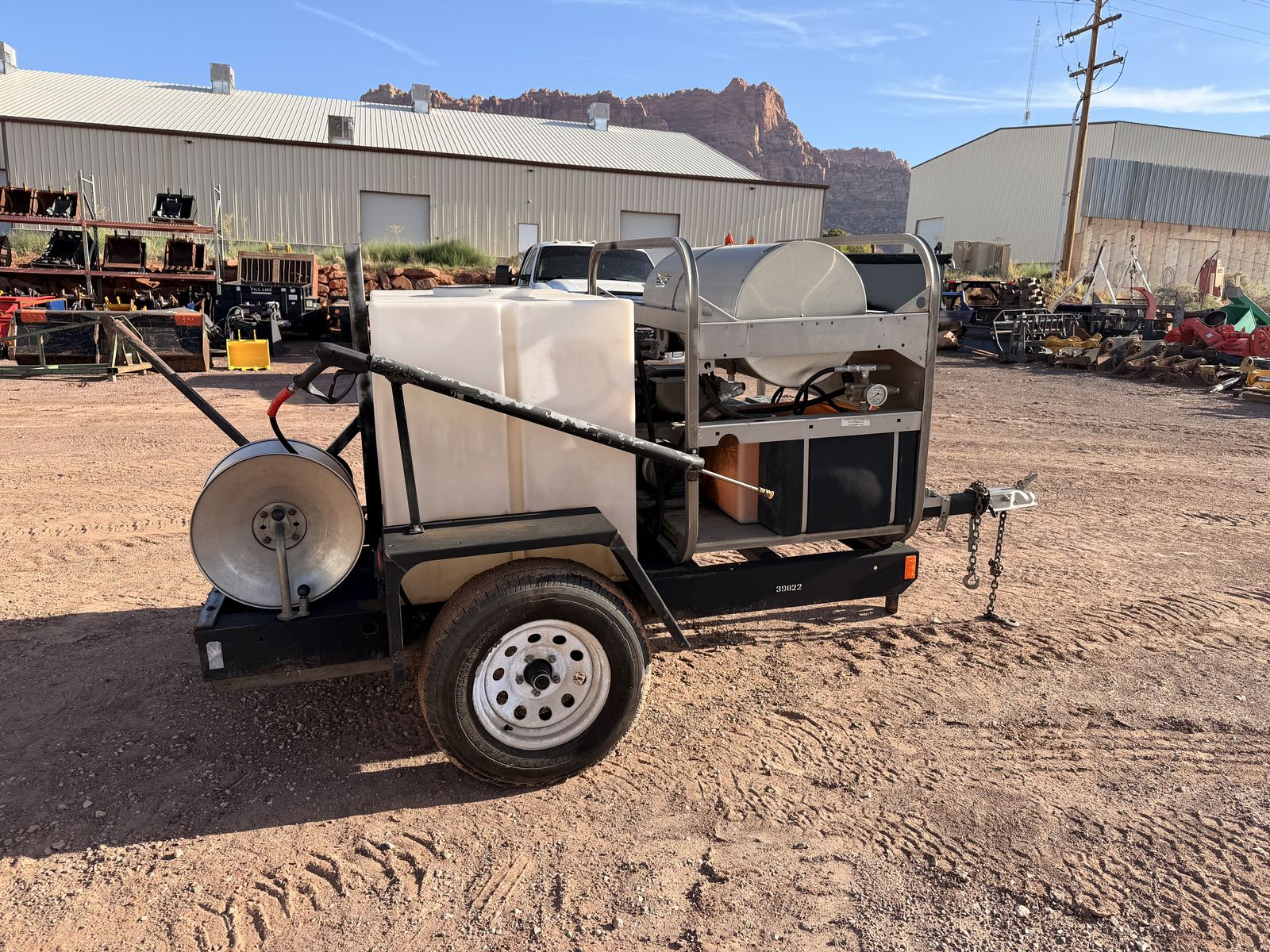 Hot Water Pressure Washer Trailer
