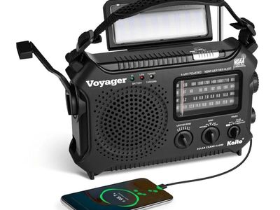 Kaito Voyager KA500 Solar Powered Emergency Radio with NOAA Weather Alert