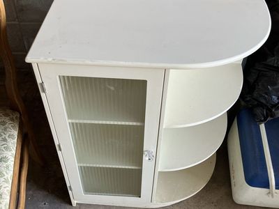 Midcentury corner shelves