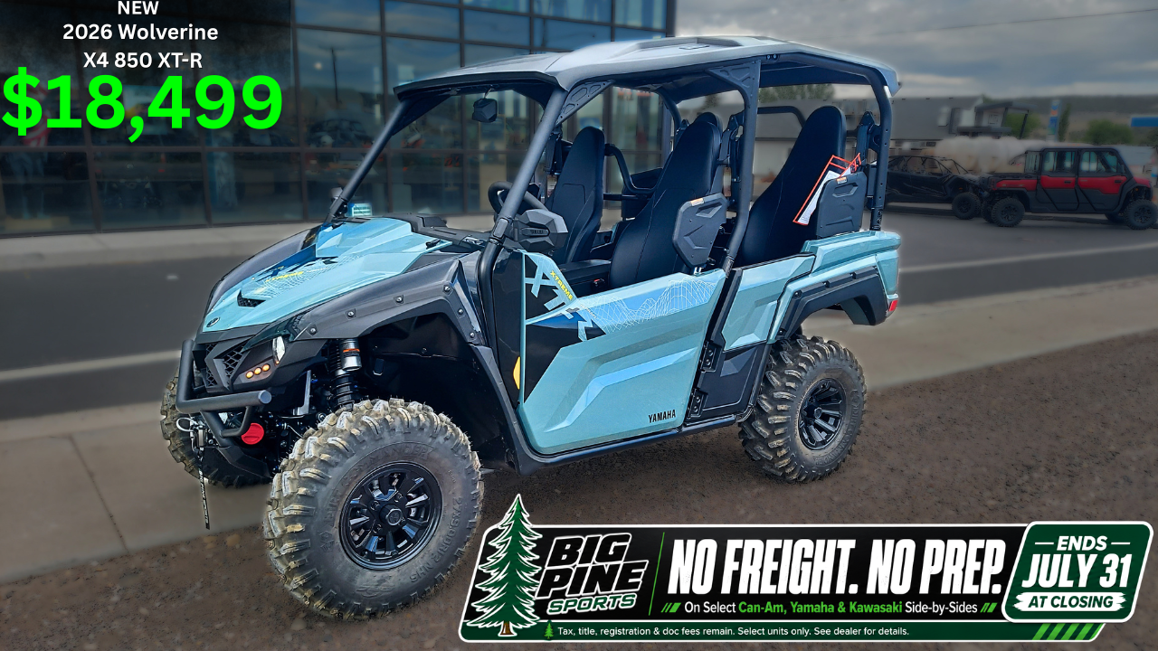 2026 Yamaha Wolverine X4 850 XT-R – 4-Seat, Winch, 4WD