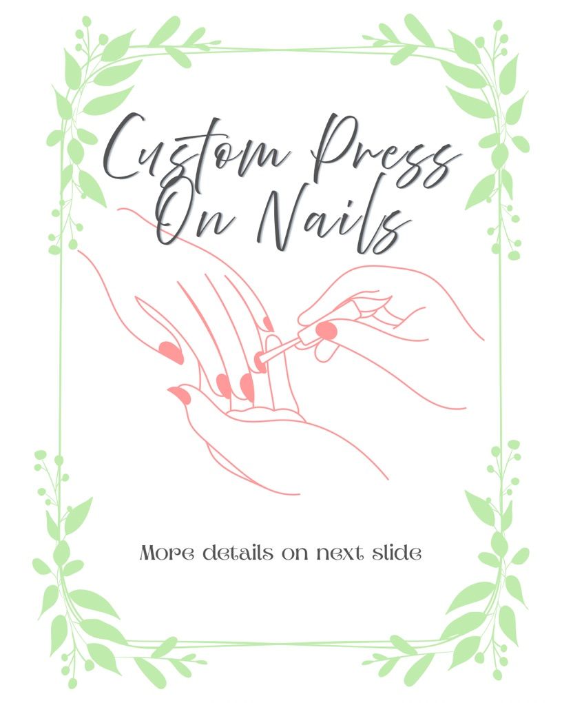 Custom Press-On Nails – Handmade & Personalized