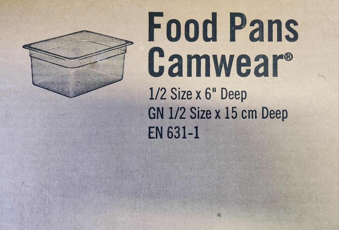 New Camwear Food pans 6 deep
